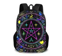 Mochila Arte Mágico, Brillante, Alquímico, Cósmico, Gótico, Psicodélico, Morado, Sol Y Luna, Brujería Backpack Tipo Casual Mochilas Escolares Escolares Daypack para Travel Escolar Portátil