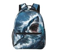 Mochila Ataque De Tiburón En El Mar Backpack Para Portátil | Mochila Escolar Unisex daypack Escolares Para Travel Escolar Aire Libre