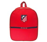 Mochila Atlético de Madrid 41 cm Adaptable a Trolley | Mochila Escolar Oficial del Atleti con Correas Acolchadas, Bolsillos Laterales y Asa Superior | Diseño Rojiblanco Ideal para Aficionados
