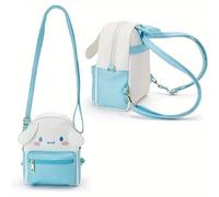 Mochila autorizada de Sanrio Hello Kitty Kuromi Melody Cinnamoroll Pom Pom , un lindo mini bolso de para fans de dibujos animados y anime, para cosplay