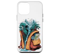 Mochila Aventura Cascada Bosque Mapa Brújula Naturaleza Carcasa para iPhone 12 mini