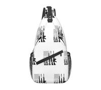 Mochila Bandolera Bandera De Estados Unidos Bolso Cruzado De Pecho Con Correa Convertible Pequeño Bolsos Cruzados, Para Viajes, Ciclismo, Montañismo, Uso Diario