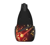 Mochila Bandolera con diseño de Notas Musicales para Viajes, Senderismo, Mochila de Hombro para Hombres, Mujeres, niños y niñas