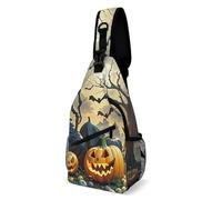 Mochila bandolera de monstruo araña y calabaza, mochila de hombro, mochila de viaje, mochila de senderismo, para mujeres y hombres