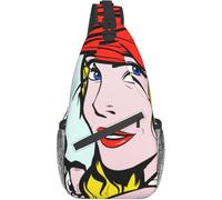 Mochila Bandolera Hermosa Mujer Cómica Bolso Del Bolso Comodidad Unisex Bandoleras Cruzada, Para Viajes, Ciclismo, Libre