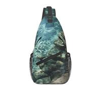 Mochila Bandolera Impresiones De Agua De Manantial Clara Bolso Del Bolso Con Correa Convertible Impermeable Bolsos Cruzados, Para Viajes, Uso Diario, Correr, Ciclismo
