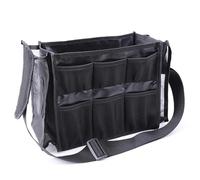 Mochila Barbero Bolsa de almacenamiento brochas cosméticas gran capacidad for mujer, riñonera negra for artista, soporte for maquillaje estilista, multifuncional