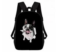 Mochila Boston Terrier Mochilas Prácticadaypack Escolares Mochila Escolar para Escolar Aire Libre Portátil