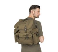 Bw Ejército Trekking Mochila Oliva Verde 30L Exterior Escuela Militar Algodón