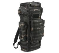 Brandit Molle Battle Mochila, negro/camuflaje, Talla 65 litros