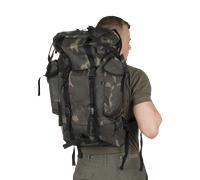 Brandit Nylon Mochila, negro/camuflaje, Talla única