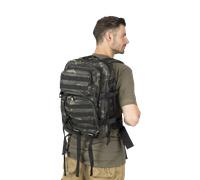 Brandit US Cooper L Mochila, negro-gris para Hombres