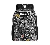 Mochila británica americana pesada personalizada Oasis para chicas Chicos Colegios Bolsas de viaje para mujeres Hombre Mochila de libro para hombres Laptop de 15 pulgadas regalo para festival