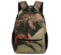 Mochila Caballo De Ataque De Águila Daypack Práctica Mochilas Escolares Escolares Mochila Escolar para Travel Escolar Portátil