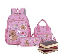 Mochila Capybara | Linda Bolsa De Almuerzo Capybara - Bolsa De Papelería Divertida Para Estudiantes Para Niños En Edad Preescolar De Viaje Para Compras De La Escuela Primaria