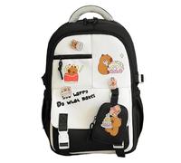 Mochila Capybara - Mochila Capybara Para La Escuela | Bolso De La Escuela Estética Para Niños | Ligero Con Impresión De Dibujos Animados Para La Colección De Conventos Anime Escolar Travel