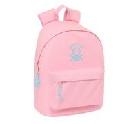 Mochila Casual BENETTON BASICS Rosa Pastel, 41 cm. Portátil 14,1
