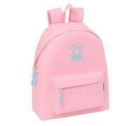 Mochila Casual BENETTON BASICS Rosa Pastel, Day Pack 42 cm.