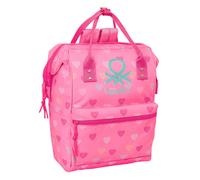 Mochila Casual BENETTON Heart, 40 cm. Portatíl 13,3 Doble Asa