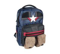 CERDÁ LIFE'S LITTLE MOMENTS - Mochila Casual Travel de Avangers Capitan America de Color Azul y Roja - Mochila 48 cm | Licencia Oficial Marvel Studios (CRD-2100003081)