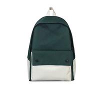 Mochila casual de pana para el hombro, bolsa de gran capacidad, bolsa de mujer para jóvenes, color a juego, mochila escolar para niñas, verde, Talla única