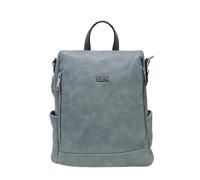 Mochila casual de piel sintética con sistema antirrobo, convertible en bolso bandolera con 2 bolsillos delanteros, ideal para el trabajo, la universidad... Art.8002-8 Producto original Coveri, Light