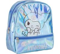 Mochila Casual Iridiscente Hello Kitty Kuromi Medidas 23.0x20.0x8.0 cm para Niñ@s Asas Ajustables y Ergonómica | Mochila Infantil Comodidad y Ajuste Espacio, Material Resistente y Fácil de Limpiar