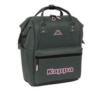 KAPPA SILVER PINK - Mochila Juvenil con Asas para Portátil hasta 13", para Portátil, Ideal para Jóvenes de Diferentes Edades, Cómoda y Versátil, Calidad y Resistencia, 27x19x40 cm, Color Gris Melange