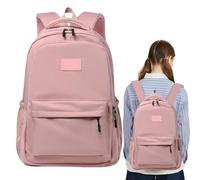 Mochila casual, mochila escolar, bolsa de transporte impermeable de gran capacidad para laptop, hombres, trabajo, mujeres, estudiantes, viajes, viajes, rosa, Refer to description