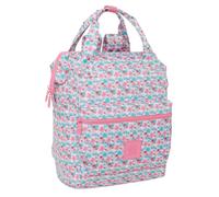 Mochila Casual MOOS Flores, 40 cm. Portatíl 13,3 Doble Asa