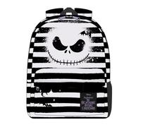 CERDÁ LIFE'S LITTLE MOMENTS Mochila Casual de Pesadilla Antes de Navidad - Color Negro - 32x12x42 cm - Fabricada en Poliéster - Estampado con Motivos de Jack - Producto Original