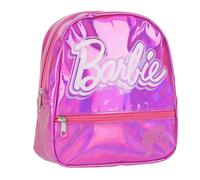 Mochila Casual Iridiscente Barbie Medidas 23.0x20.0x8.0 cm para Niñ@s con Asas Ajustables y Ergonómica | Mochila Infantil Comodidad y Ajuste con Espacio, Material Resistente y Fácil de Limpiar