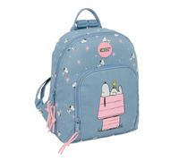 Mochila Casual SNOOPY Blue Pink, Mini 30 cm.