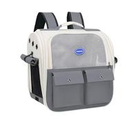 Mochila Cat Carriers, mochila Cat Carrier -Portable y transpirable -Activa -Mochila libre de mascotas para mascotas | Bolsa de gato plegable con correas de hombro acolchadas y correas de cadera para g