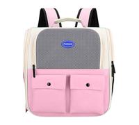 Mochila Cat Carriers, mochila Cat Carrier -Portable y transpirable -Activa -Mochila libre de mascotas para mascotas | Bolsa de gato plegable con correas de hombro acolchadas y correas de cadera para g