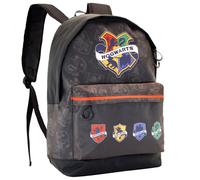 Harry Potter College-Mochila HS FAN, Gris, 30 x 43 cm, Capacidad 22 L