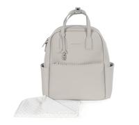 Mochila con cambiador para cochecito de bebé, modelo Icon, de piel sintética, lavable a máquina a 30° en varios colores, bolso cambiador para cochecito de bebé, color gris
