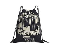 Mochila con Cordón 36x42cm, Afeitadora De Barbería Saco De Gimnasio Impermeable Gran Capacidad Mochila Saco Tela Unisex, para Deporte, Compras, Estudiantes