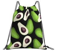 Mochila con Cordón 36x42cm, Aguacate Verde Mochilas Escolares Gran Capacidad Cómodo Hombre Bolsas De Cuerdas, para Adolescentes, Deporte, Niños