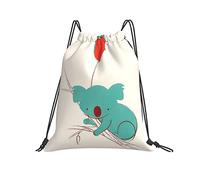 Mochila con Cordón 36x42cm, Coala Saco De Gimnasio Adolescentes Cómodo Bolsa De Tela, para Playa, De Senderismo, Niños