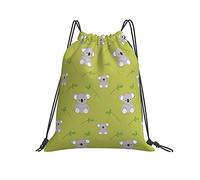 Mochila con Cordón 36x42cm, Coala Saco De Gimnasio Ajustable Gran Capacidad Bolso Gimnasio, para Adolescentes, De Senderismo, Compras