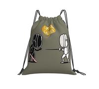 Mochila con Cordón 36x42cm, Esgrima Saco De Gimnasio Ajustable Impermeable Gimnasio Saco De La Bolsa, para Escuela, Acampada, Compras