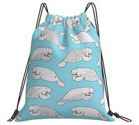 Mochila con Cordón 36x42cm, Manatí, Eres El Indicado para Mí Saco De Gimnasio Cómodo Gran Capacidad Mochila para Estudiantes, para Compras, Niñas, Deporte