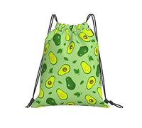 Mochila con Cordón Aguacate Verde Gym Bag Cómodo Mochila Cuerdas Casual Bolsas De Cuerdas para Escuela Compras Natación M