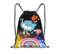 Mochila con cordón de El asombroso mundo de Gumball, bolsa de playa resistente al agua para gimnasio