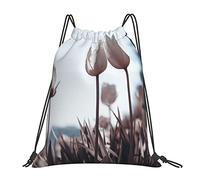 Mochila con Cordón De Primavera Florece Bolsa con Cordón Cómodo Bolsas De Cuerdas Gracioso Mochila Cuerdas para Escuela Viajes Playa M