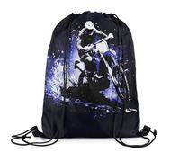 Mochila con Cordón Dirt Bike Motorbike Racing Motocross Rider Extreme Cool Motocross Bolsas De Cuerdas Casual Bolsa con Cordón Unisex Mochila Cuerdas para Escuela Viaje Compras 36X42CM
