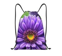 Mochila con Cordón Estampado De Flores De Lavanda Morada Mochila Cuerdas Talla Única Bolsas De Cuerdas Sport Gym Bag para Compras Gimnasio Senderismo