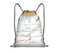 Mochila con Cordón Fórmula Matemática Impresa Mochilas Escolares Cómodo Impermeable Deporte Mochila, para Deporte, Estudiantes, Escuela, 36x42cm