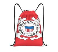 Mochila con Cordón Guardia Costera Loca Bolsas De Cuerdas Cómodo Mochila Cuerdas Talla Única Gym Bag para Escolar Viajes Senderismo 36X42CM